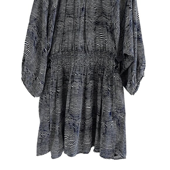 Apiece Apart Puebla Wabi Printed Silk-Crepe Mini Dress Size 4 - Picture 9 of 11